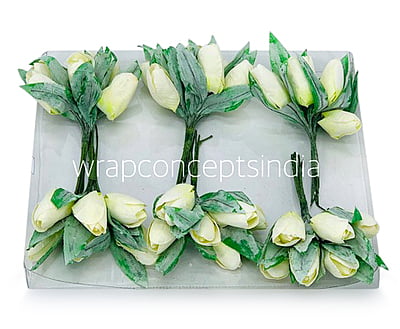 Straw Tulip Buds on Stick