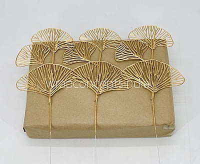 Ginkgo Leaf on Stick - Gold