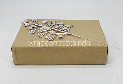 Heart Leaf on Stick - Silver