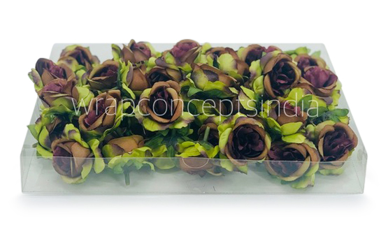 Rose Flower - Brown with hints of Green