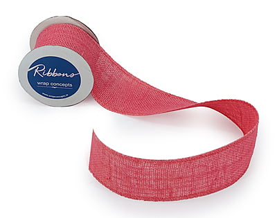Bubble Gum Pink Burlap Ribbon