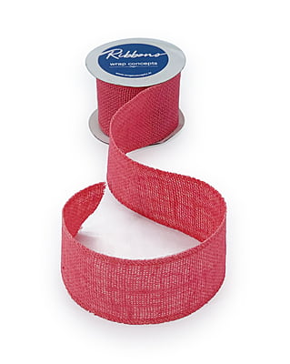 Bubble Gum Pink Burlap Ribbon