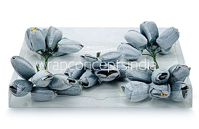Dolphin Grey Tulip Buds on Stick Dolphin Grey Tulip Buds on Stick