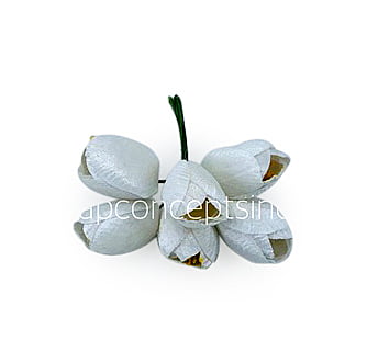White Tulip Bud on Stick White Tulip Bud on Stick
