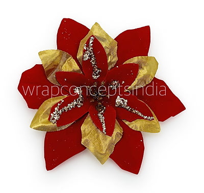 Red Flower with Gold Petals Red Flower with Gold Petals