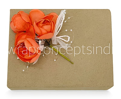Peonies on stick – Orange