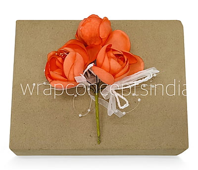 Peonies on stick – Orange