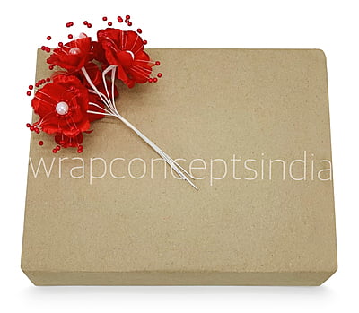 Cute Little Flowers With Pearl-Red Cute Little Flowers With Pearl-Red