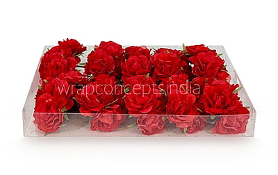 Small Rose on Stick - Red
