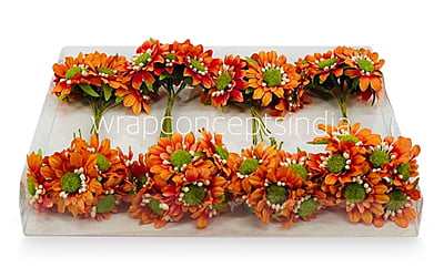 Sunflowers on stick - Orange