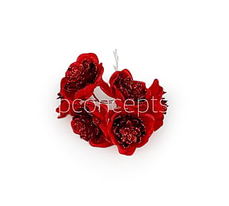 Glitter Flower -Red Glitter Flower -Red