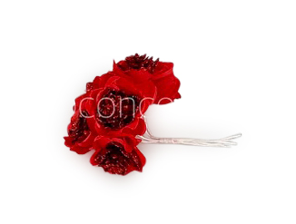 Glitter Flower -Red Glitter Flower -Red