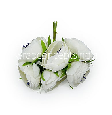 White Peonies on stick White Peonies on stick
