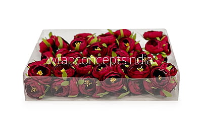 Peonies On Stick-Maroon