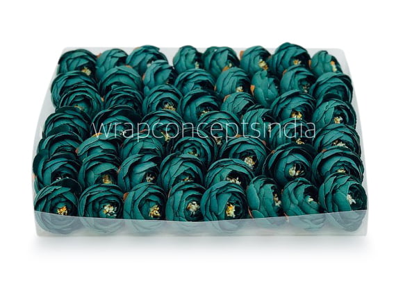 Small Peony- Bottle Green Small Peony- Bottle Green