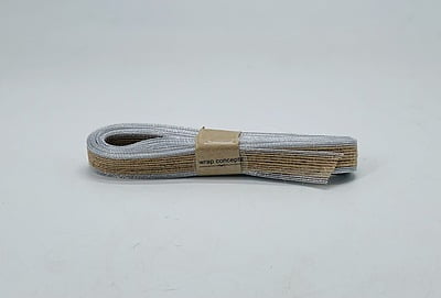 Faux Jute Ribbon Silver Edges