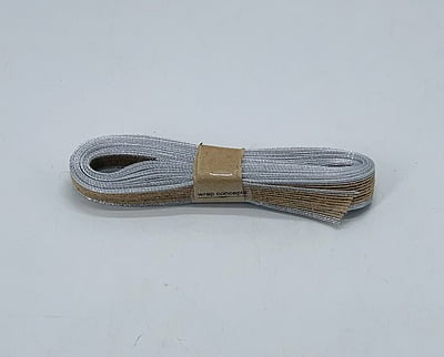 Faux Jute Ribbon Silver Edges