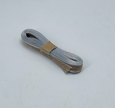 Faux Jute Ribbon Silver Edges
