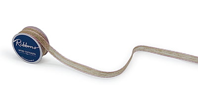Jute Ribbon with Coloured Edges