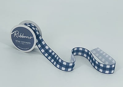 Plaid Grosgrain Ribbon-Mustard