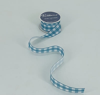 Plaid Grosgrain Ribbon-Mustard
