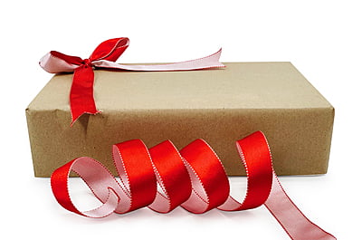 Reversible Ribbon - Red with White Reversible Ribbon - Red with White