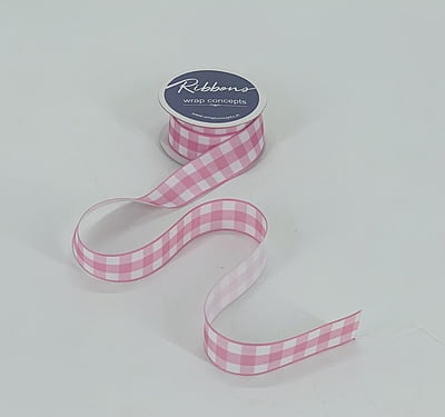 Plaid Grosgrain Ribbon-Mustard