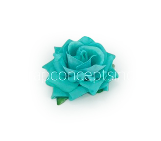 Rose with leaves - Sea Green Rose with leaves - Sea Green