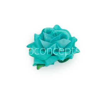 Rose with leaves - Sea Green Rose with leaves - Sea Green