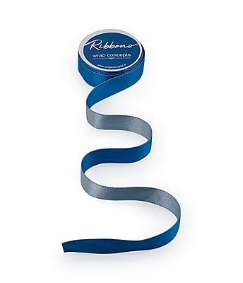 Reversible Ribbon - Azure Blue with Grey Reversible Ribbon - Azure Blue with Grey