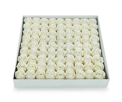 Scented Paper  Roses - Red & Ivory