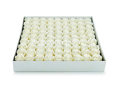 Scented Paper  Roses - Red & Ivory