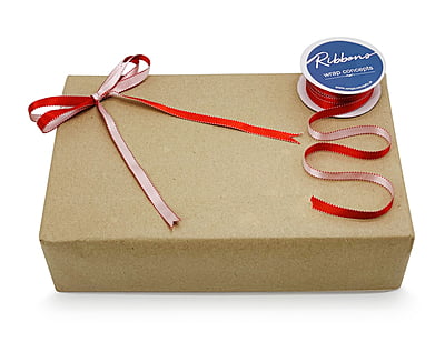 Reversible Ribbon - Red with White Reversible Ribbon - Red with White