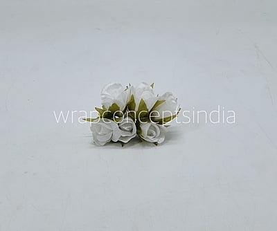 White Rose Buds on Stick White Rose Buds on Stick