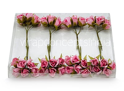 Candy Floss Rose Buds on Stick