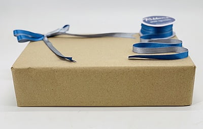 Reversible Ribbon - Azure Blue with Grey Reversible Ribbon - Azure Blue with Grey