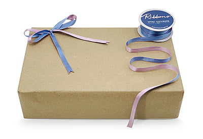 Reversible Ribbon - Baby Blue with Baby Pink Reversible Ribbon - Baby Blue with Baby Pink