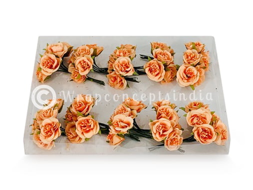 Flowers With Stem-Orange Flowers With Stem-Orange