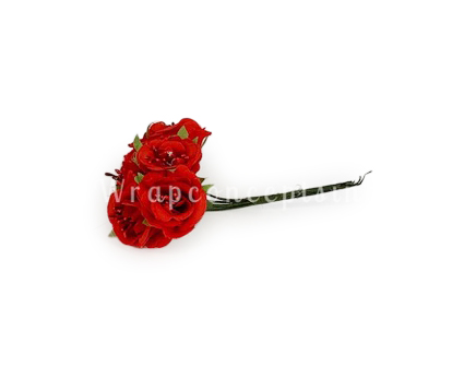 Flowers With Stem-Red Flowers With Stem-Red