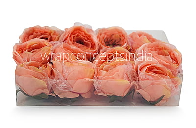 Peony - Peach with net layering Peony - Peach with net layering