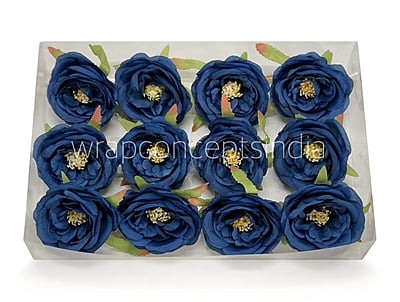Navy Blue Camellia Flower