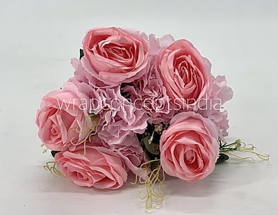 Rose & Hydrangea Bunch Tall - Ivory Rose & Hydrangea Bunch Tall - Ivory