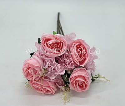 Rose & Hydrangea Bunch Tall - Ivory Rose & Hydrangea Bunch Tall - Ivory