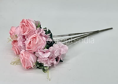 Rose & Hydrangea Bunch Tall - Ivory Rose & Hydrangea Bunch Tall - Ivory
