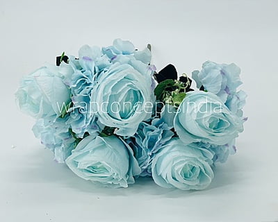 Rose & Hydrangea Bunch Tall - Ivory Rose & Hydrangea Bunch Tall - Ivory