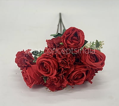 Rose & Hydrangea Bunch Tall - Ivory Rose & Hydrangea Bunch Tall - Ivory