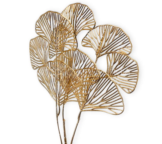 Gold Ginkgo Leaves Bunch Gold Ginkgo Leaves Bunch