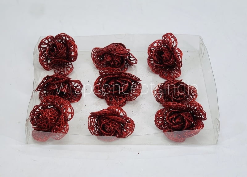 Red Glitter Rose