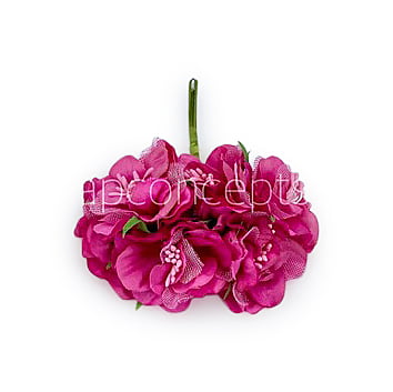 Fuchsia Pink Flower On Stick with Pollen Fuchsia Pink Flower On Stick with Pollen