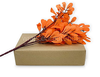 Tangerine Leaves Stick Bunch